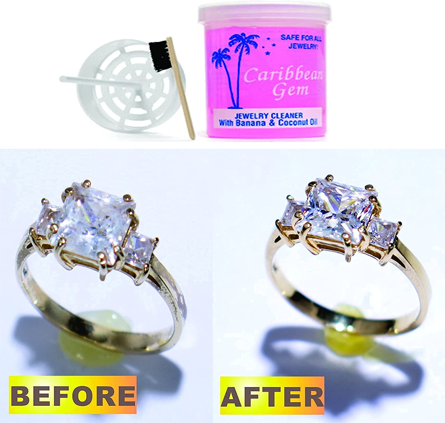  Caribbean Gem All Purpose Jewelry Cleaner Kit w/8oz