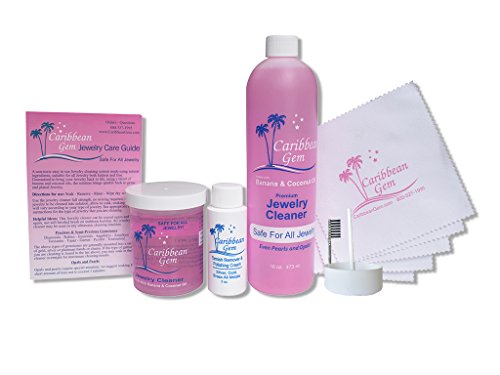 Caribbean Gem Ultra Jewelry Cleaner Kit with Cloths - Now with (Free USA  Shipping)