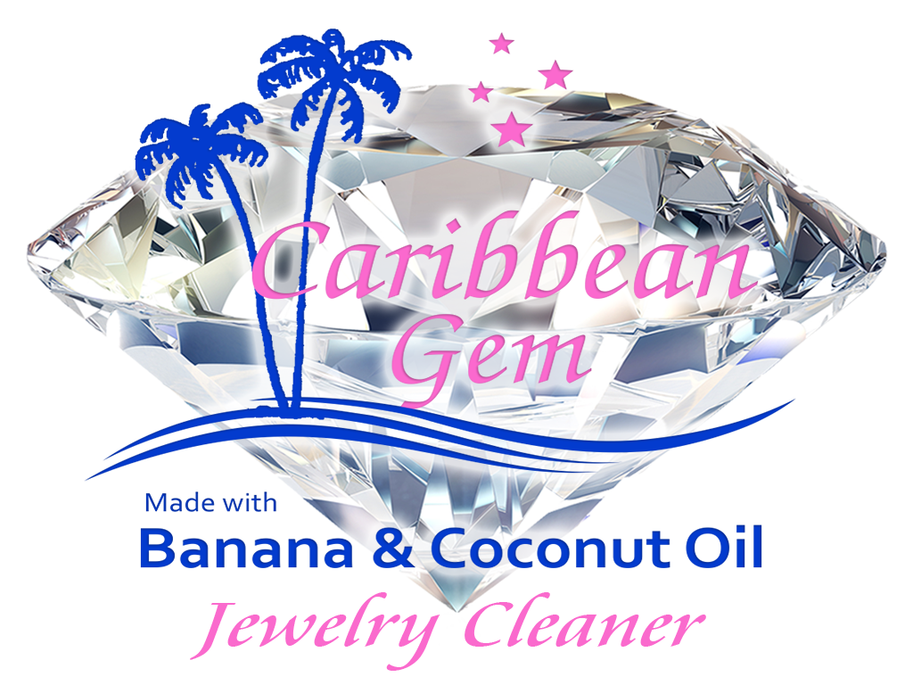 Caribbean Gem Banana & Coconut Oil Jewelry Cleaner 8 oz Jar